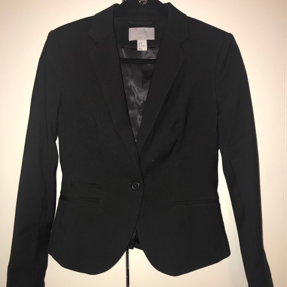 H&M Black Blazer Size 8